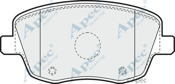 APEC BRAKING Комплект тормозных колодок, дисковый тормоз PAD1178
